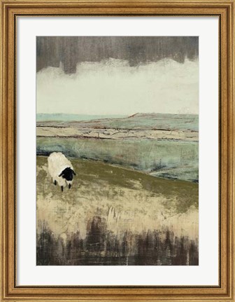 Framed Open Meadow I Print