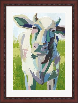 Framed Painterly Cow II Print