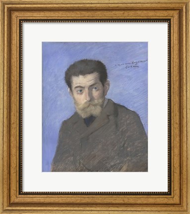 Framed Portrait Of The Writer Joris-Karl Huysmans (1848-1907) Print