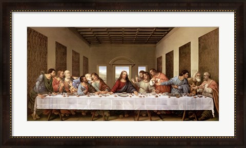 Framed Last Supper Print