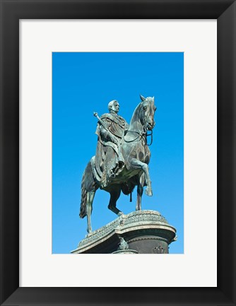 Framed King John Statue, Dresden, Germany Print