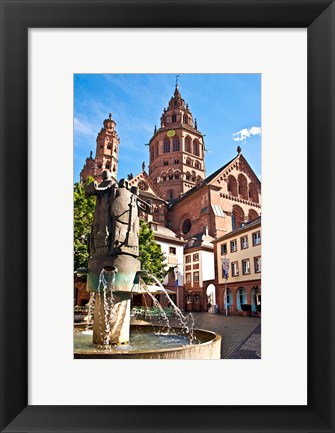 Framed Saint Martin&#39;s Cathedral, Mainz, Germany Print