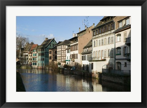 Framed Petite France Houses along the River Print