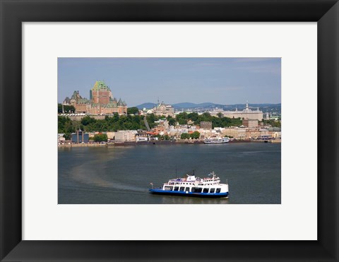 Framed Ferry Boat, St Lawrence River Print