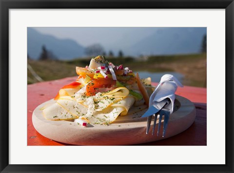 Framed Austria Vegetable Cuisine Print