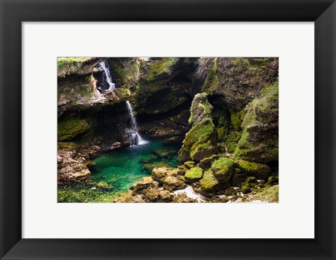 Framed Waterfall, Austria Print