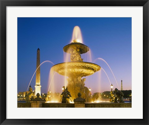 Framed Place de la Concorde, Paris, France Print