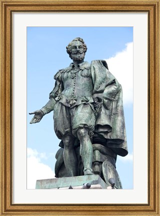 Framed Rubens Statue Print