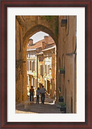 Framed Old Medieval Village of Saint Emilion Print