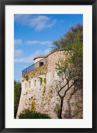 Framed Citadel Wall, Corsica, France Print