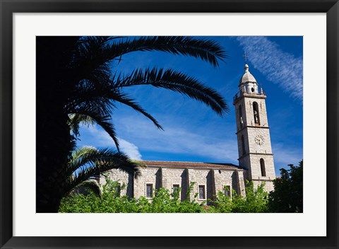 Framed France, Corsica, Sartene, Eglise Ste-Marie church Print