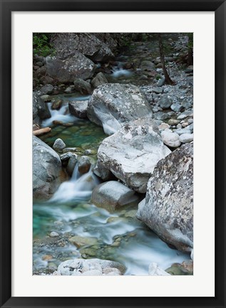 Framed Restonica River, Gorges de la Restonica Print