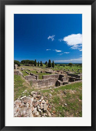 Framed Aleria Ancient Architecture Ruins Print