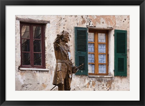 Framed Statue of Francois Gaffori Print