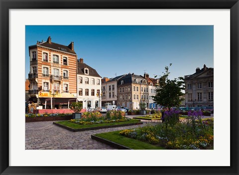 Framed Place Godefroy de Bouillon, France Print