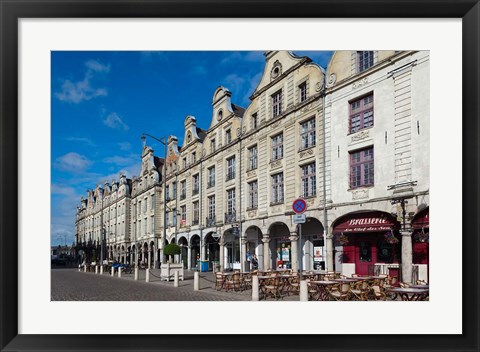 Framed Place des Heroes, Arras, Pas de Calais, France Print