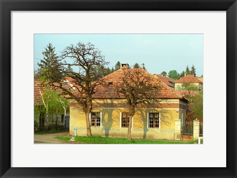 Framed House in Tokaj Village, Mad, Hungary Print