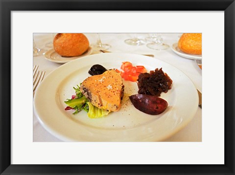 Framed Foie Gras Lunch at Choteau Haut-Chaigneau Print