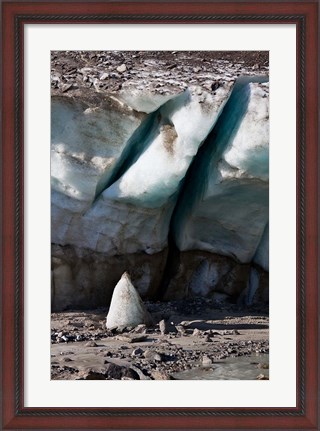 Framed Glacier Snout of Schlatenkees Print