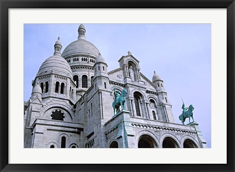 Framed Sacred Heart Cathedral in Montmartre, Paris Print