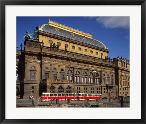 Framed National Theatre, Prague, Czech Republic Print