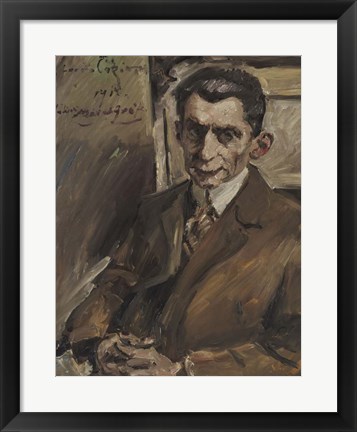 Framed Portrait Of Julius Meier-Graefe, 1914 Print