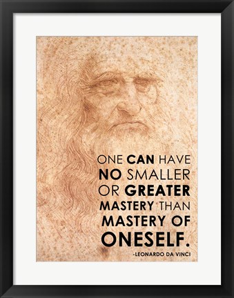 Framed Mastery of Oneself Print