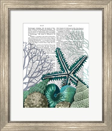 Framed Starfish Under the Sea Print