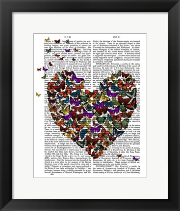 Framed Butterfly Heart Print