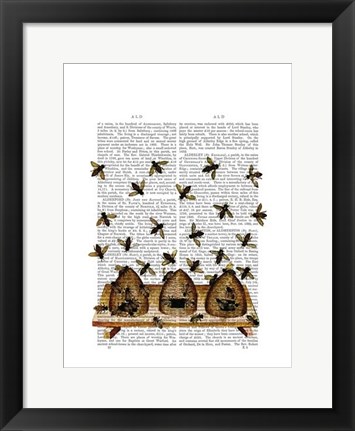 Framed BeeHive Print Print