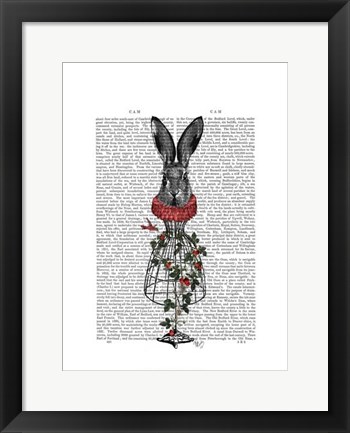 Framed Strawberry Hare Print