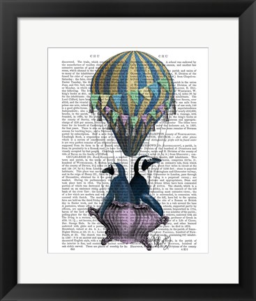 Framed Flying Penguins Print