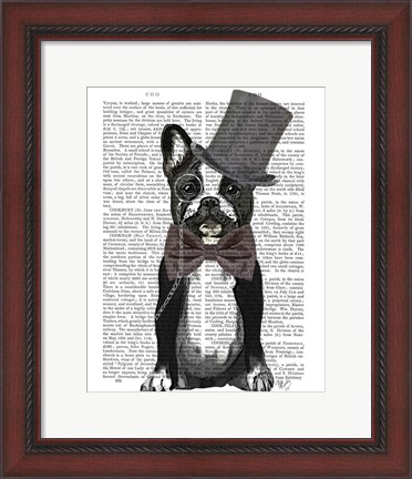 Framed Monsieur Bulldog Print