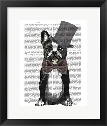 Framed Monsieur Bulldog Print