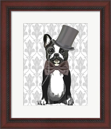 Framed Monsieur Bulldog Print