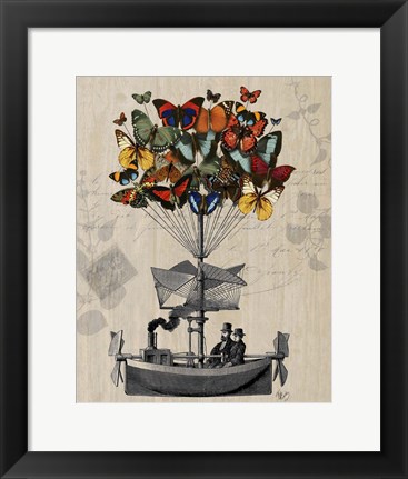 Framed Butterfly Airship Print