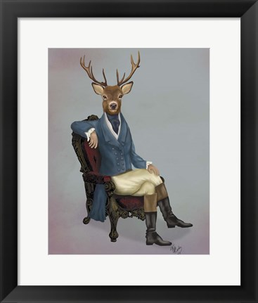 Framed Distinguished Deer Full Print