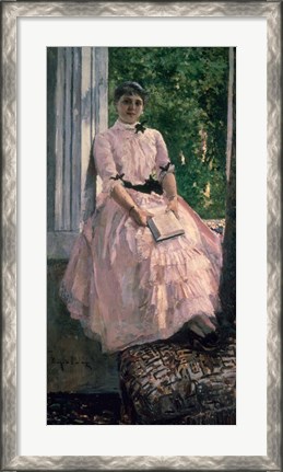 Framed Portrait of Mrs Ljubatovic Print