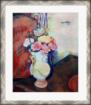 Framed Vase of Flowers, 1938 Print