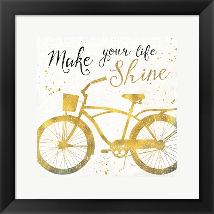 Framed Golden Ride II Print