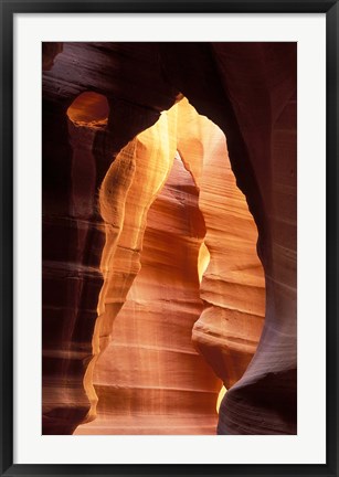 Framed Colorful Sandstone in Antelope Canyon, near Page, Arizona Print