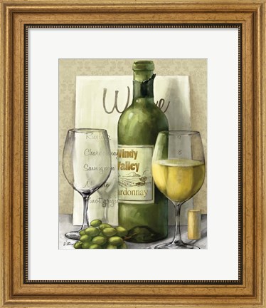 Framed Valley Wine II Print