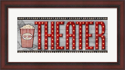 Framed Movie Marquee Panel II (Theater) Print
