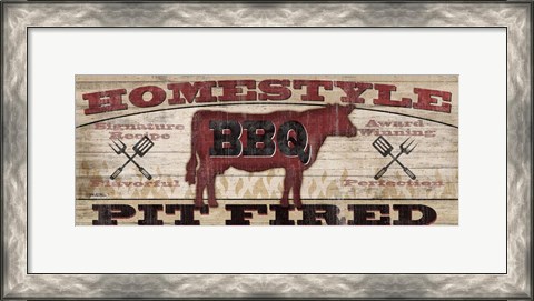 Framed Homestyle BBQ I (Cow) Print