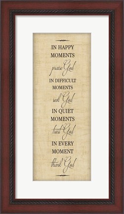 Framed Bible Verse Panel II (Praise God) Print