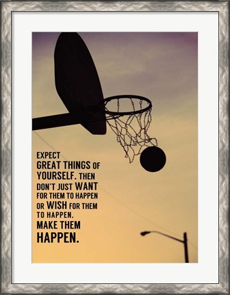 Framed Expect Great Things Print