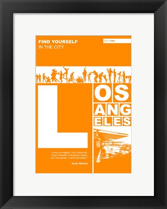 Framed LA: Find Yourself In The City Print