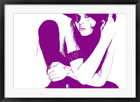 Framed Vera Purple Print