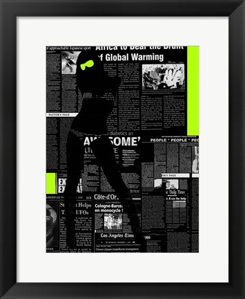 Framed Paper Dance 2 Print