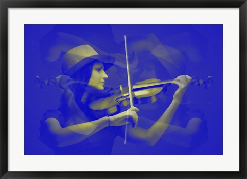 Framed Violinist Print